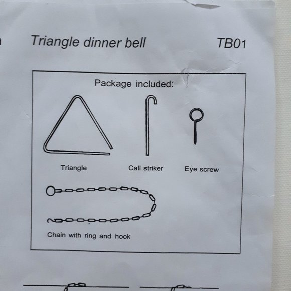 Triangle Dinner Bell - Picture 5 of 6